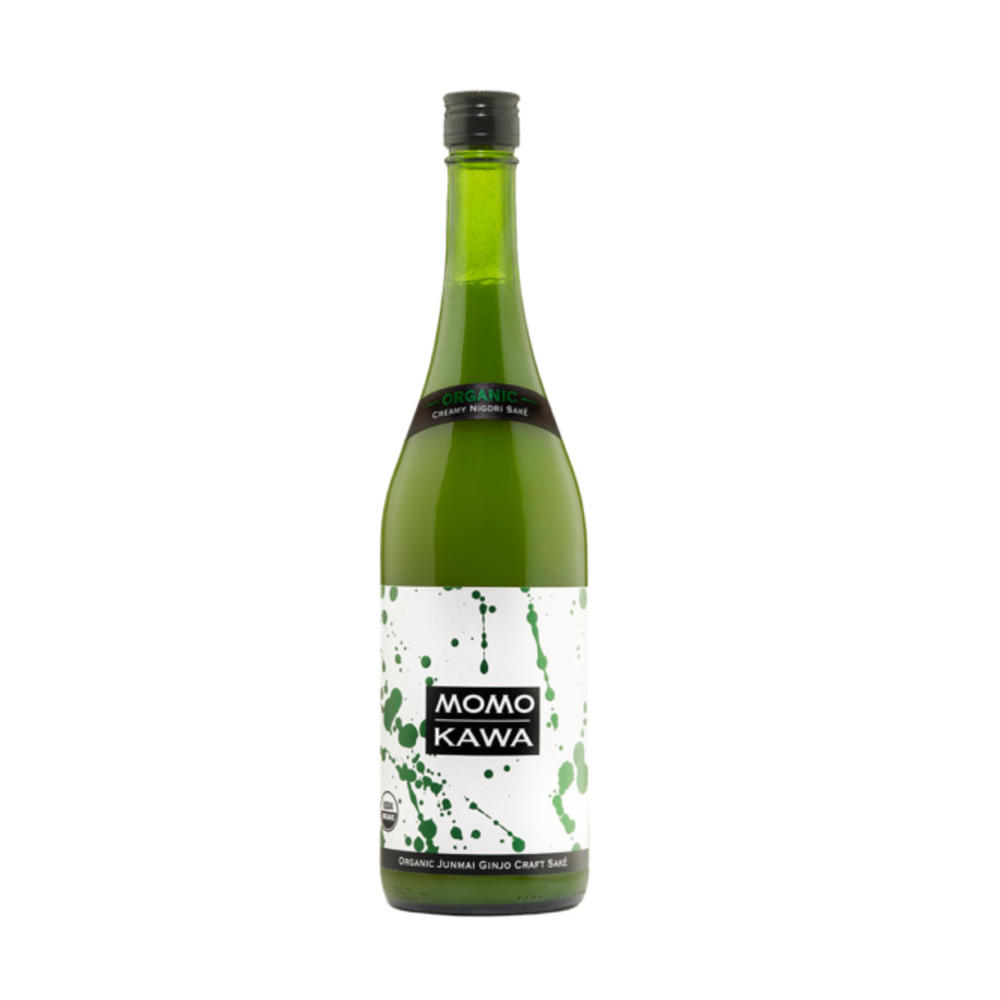 Momokawa Organic Nigori Premium Sake, 750 mL