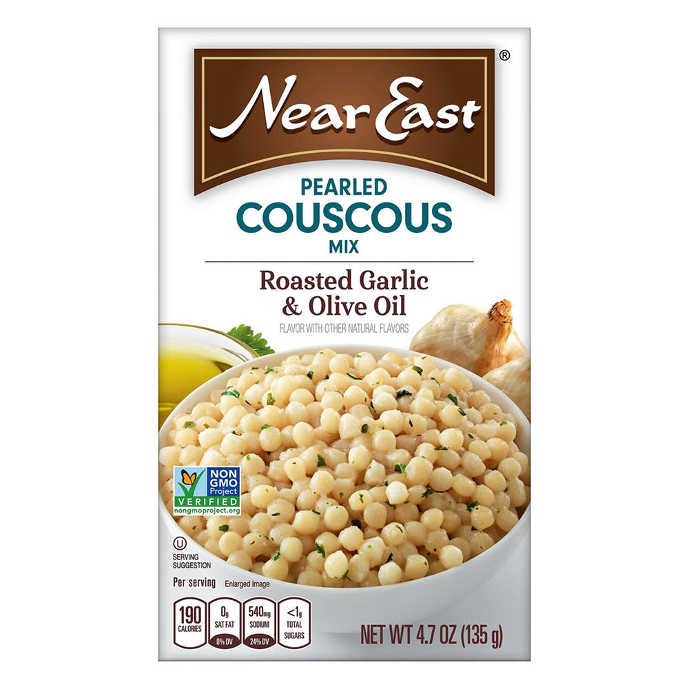 Near East Roasted Garlic & Olive Oil Pearled Couscous Mix, 4.7 oz