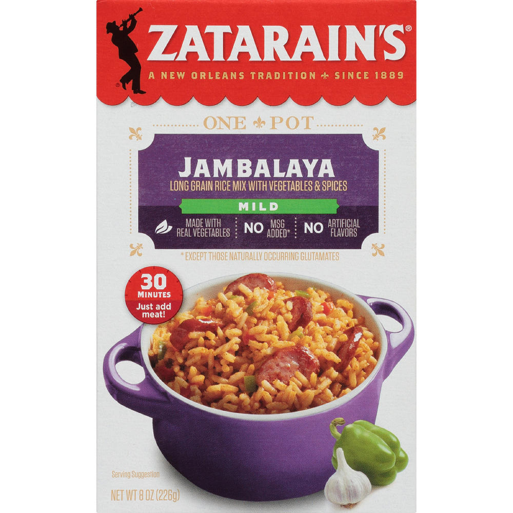 Zatarain's New Orleans Style Mild Jambalaya Rice Mix, 8 oz