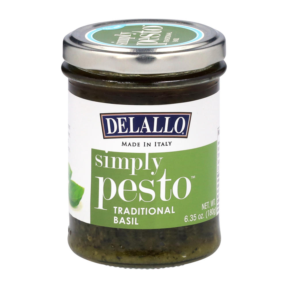 DeLallo Simply Pesto - Traditional Basil, 6.35 oz