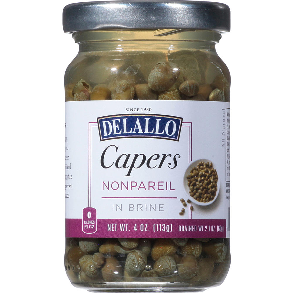DeLallo Nonpareil Capers, 4 oz