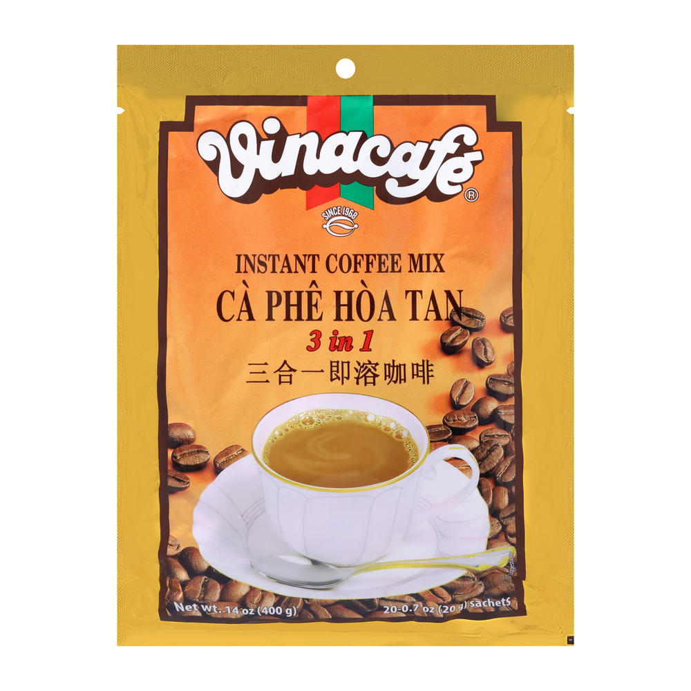 Vinacafe Instant Coffee Mix 3-in-1, 20 ct