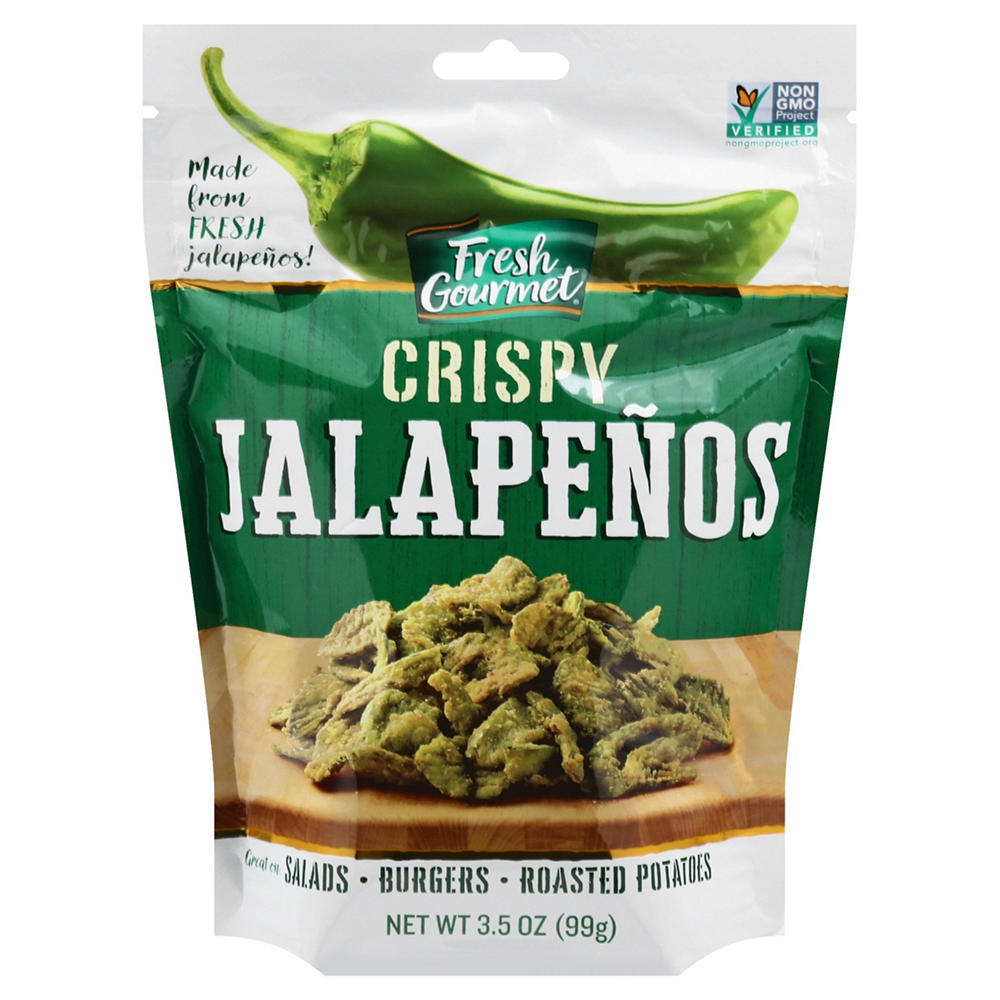 Fresh Gourmet Crispy Jalapenos Lightly Salted, 3.5 oz