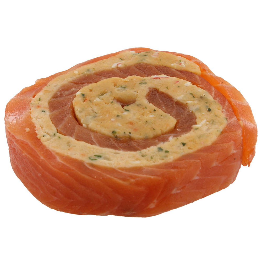 Fresh Atlantic Salmon Pinwheel With Lobster Stuffing