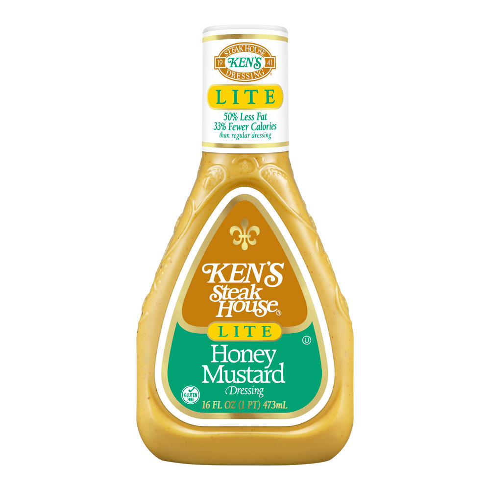 Ken's Steak House Lite Honey Mustard Dressing, 16 oz