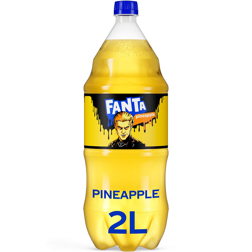Fanta Pineapple Soda Soft Drink, 2 L