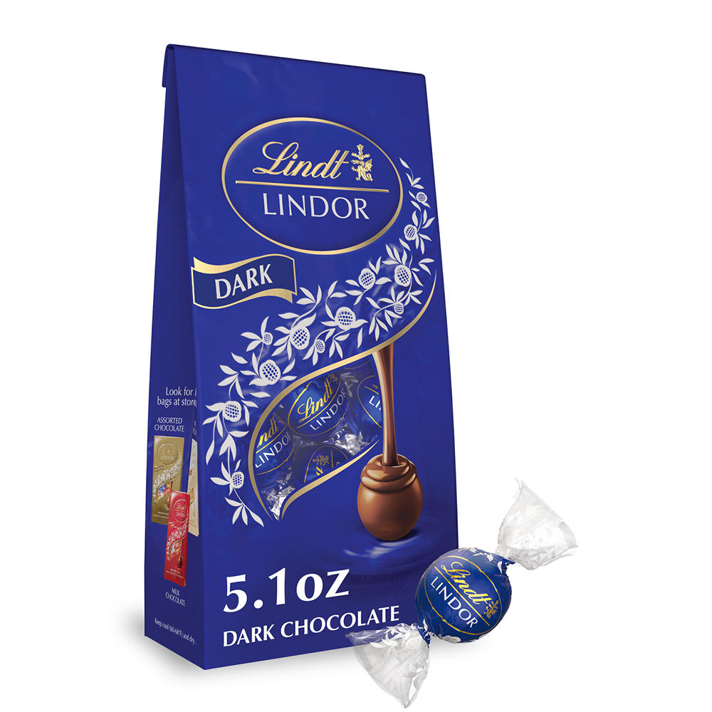 Lindt Lindor Dark Chocolate Truffles, 5.1 oz