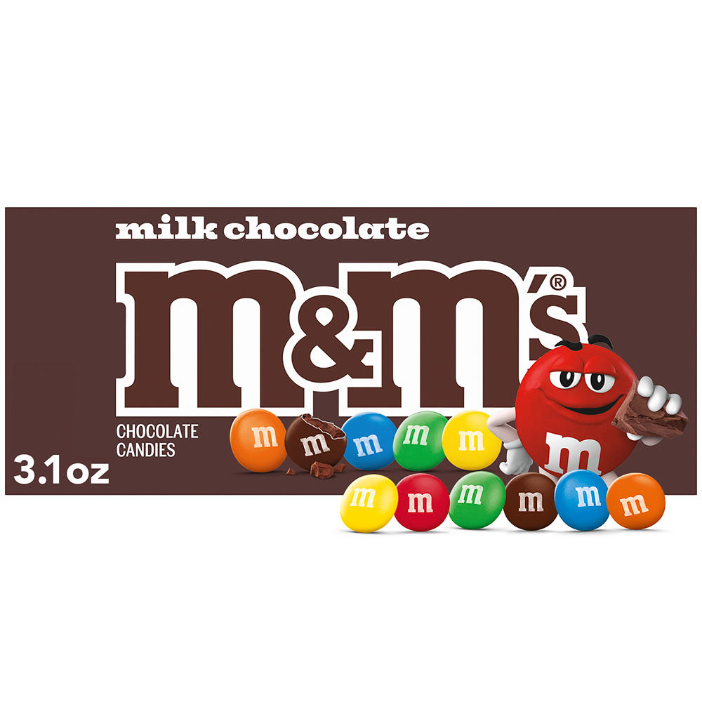 M&M'S Milk Chocolate Candy Theater Box, 3.1 oz