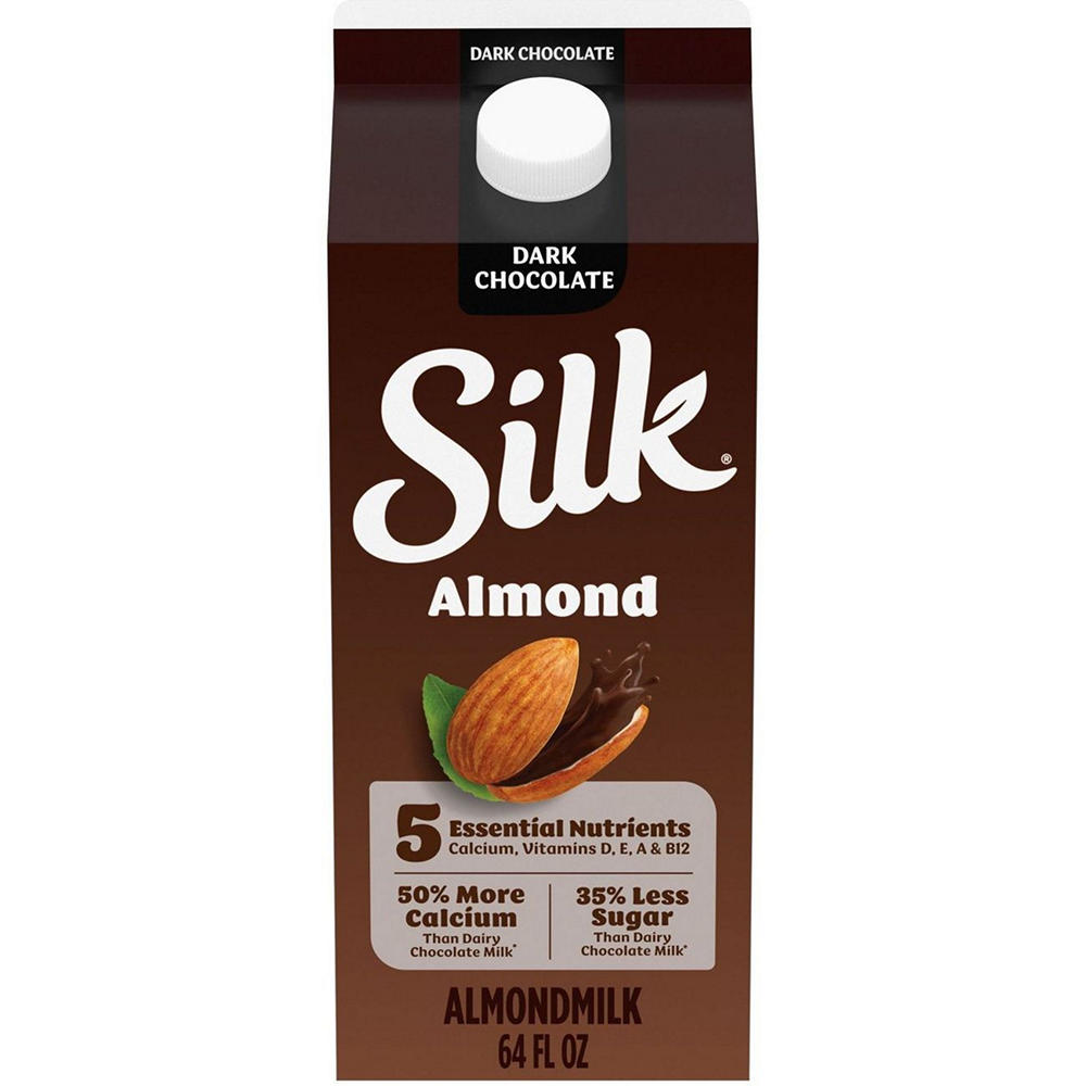 Silk Dark Chocolate Almond Milk, 1/2 gal
