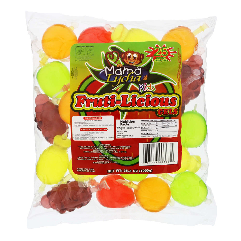 Mama Lycha Fruti-Licious Gels, 25 ct