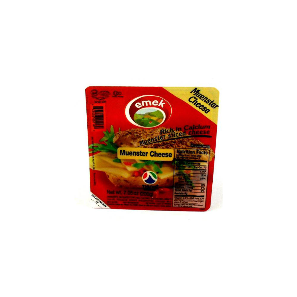 Tnuva Kosher Emek Muenster Cheese Slices, 7.05 oz