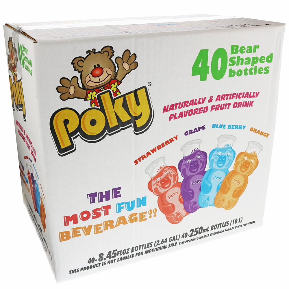 Poky Osito Fruit Flavored Beverages 8.5 oz Bottles, 40 ct