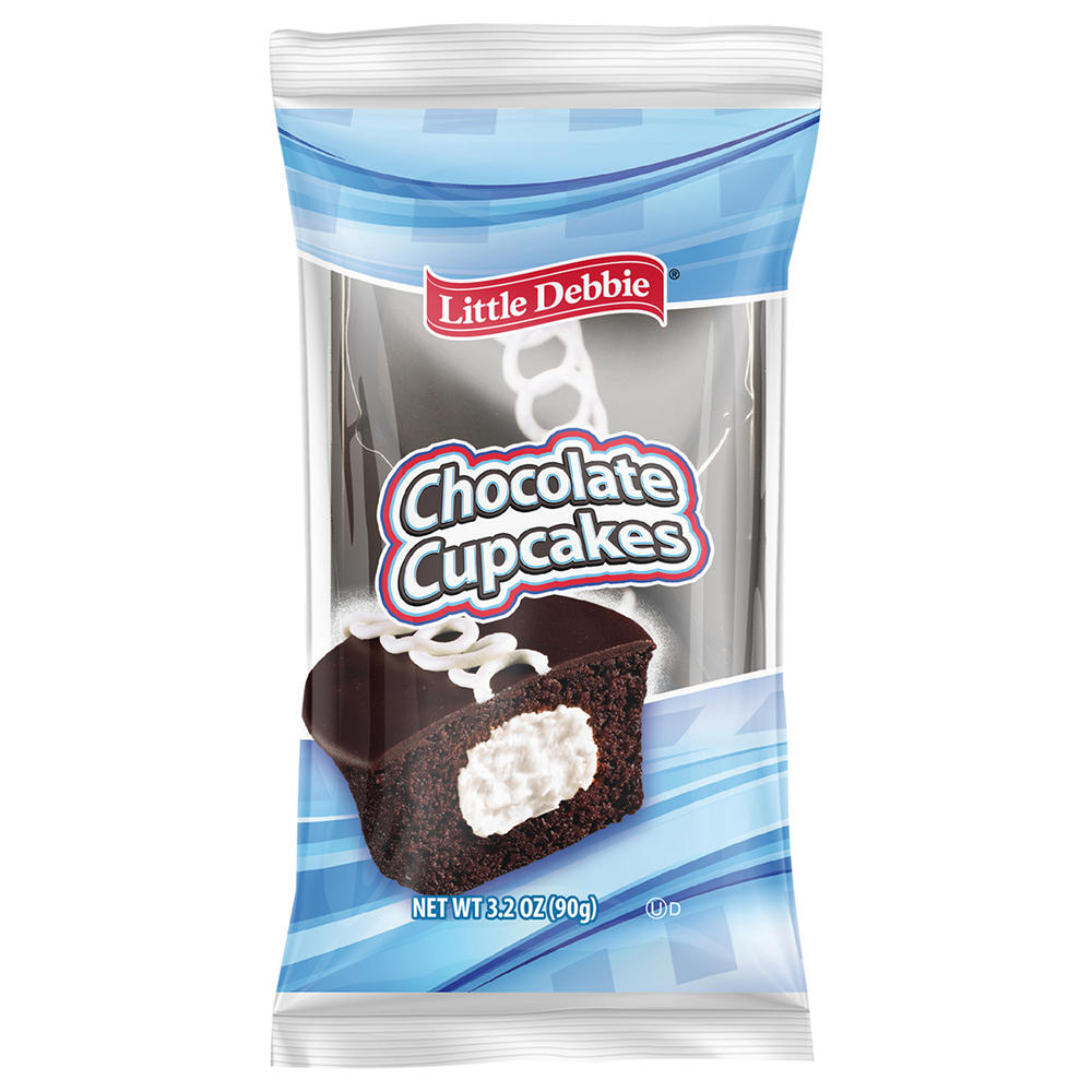 Little Debbie Creme Filled Chocolate Cupcakes, 2 ct