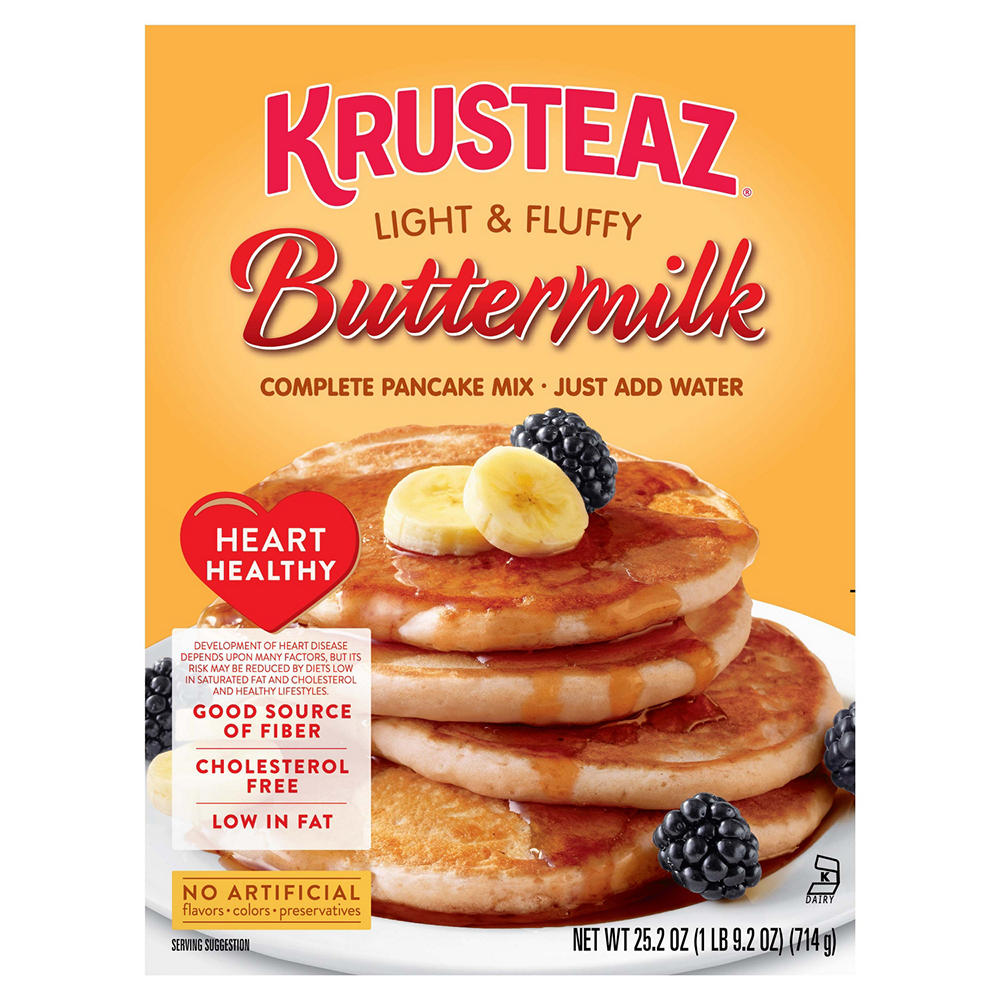 Krusteaz Heart Healthy Buttermilk Complete Pancake Mix, 25.2 oz