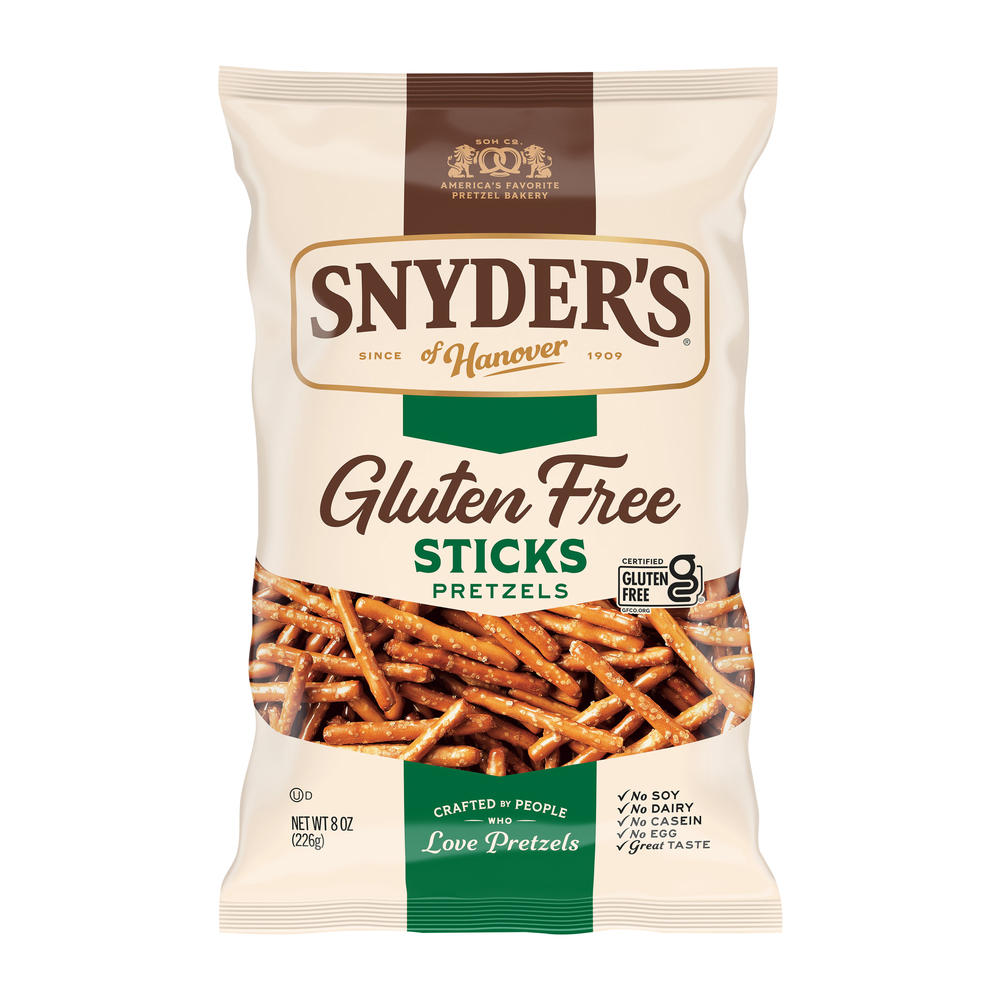 Snyder's of Hanover Gluten Free Pretzel Sticks, 8 oz