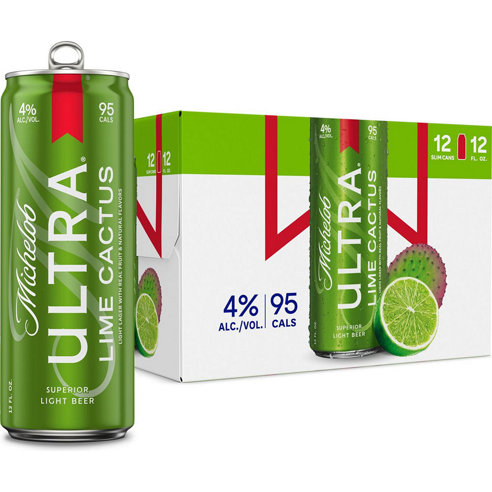 Michelob ULTRA Infusions Lime & Prickly Pear Cactus Light Beer 12 pk Cans, 12 oz