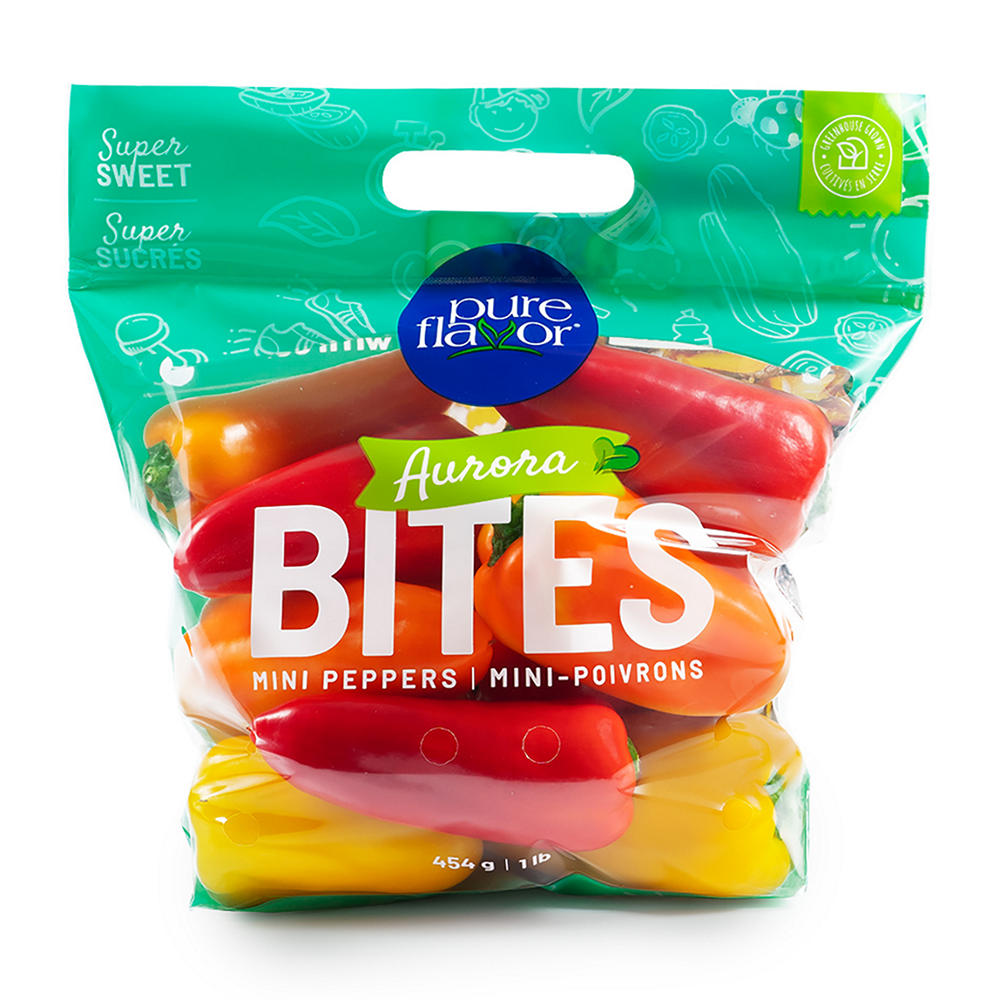 Fresh Super Sweet Mini Peppers, 1 lb