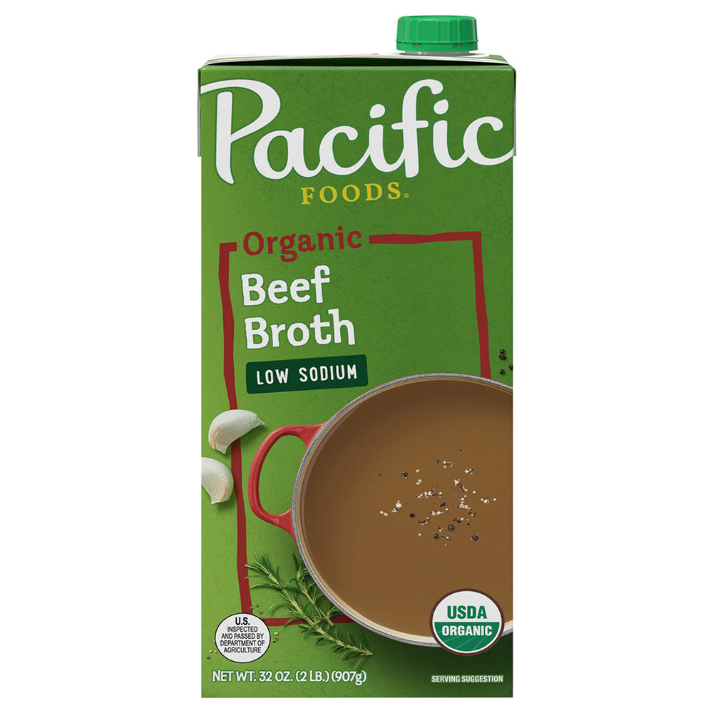 Pacific Foods Organic Low Sodium Beef Broth, 32 oz