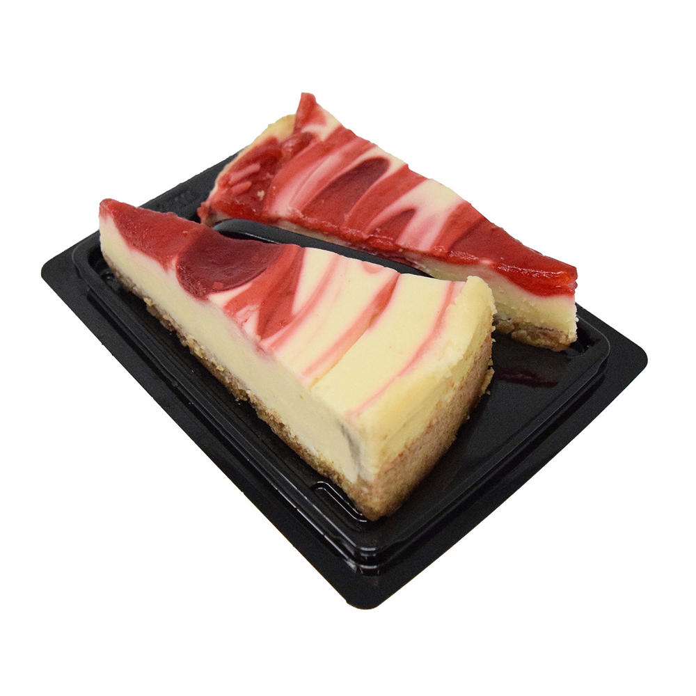 The Father's Table Two Slice Strawberry Swirl Cheesecake, 6 oz