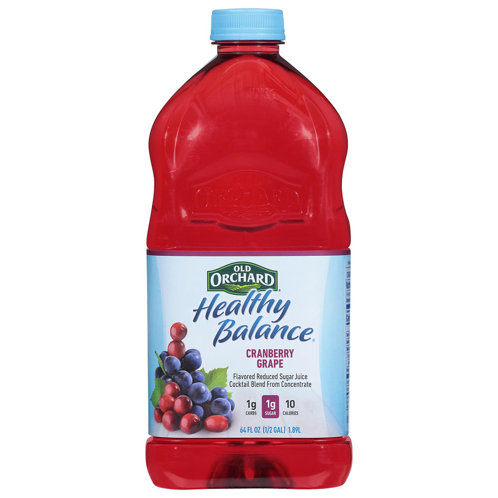 Old Orchard Healthy Balance Cranberry Grape Juice Cocktail Blend, 64 oz