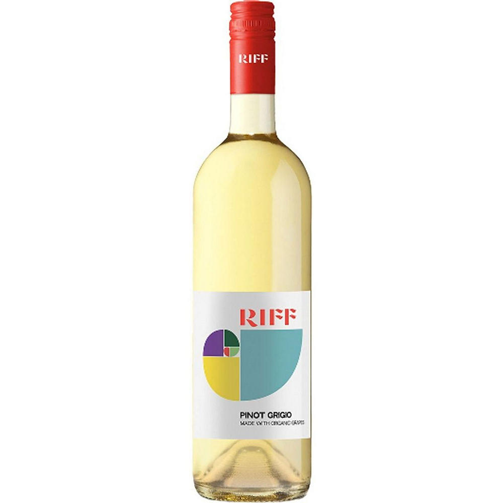 Riff Organic Pinot Grigio Delle Venezie DOC Italian White Wine, 750 mL
