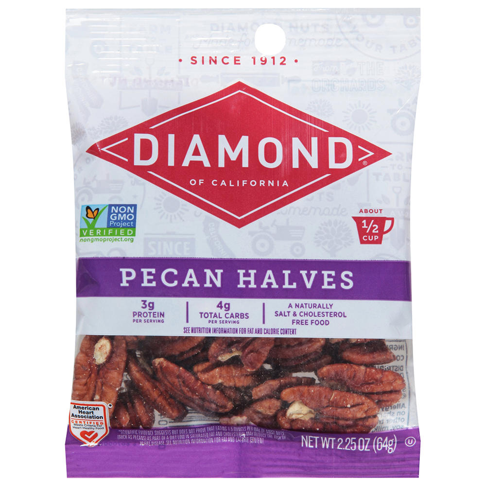 Diamond of California Pecan Halves, 2.25 oz