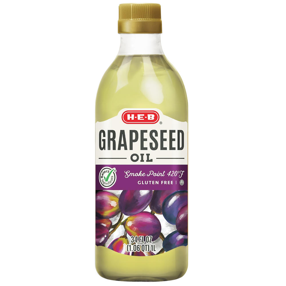 H-E-B Grapeseed Oil, 34 oz
