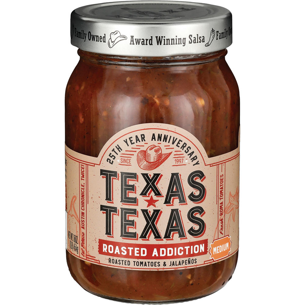 Texas-Texas Roasted Addiction Medium Salsa, 16 oz