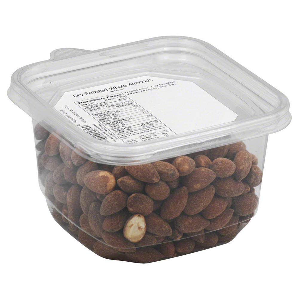 H-E-B Whole Salted Dry Roasted Almonds, 8.2 oz