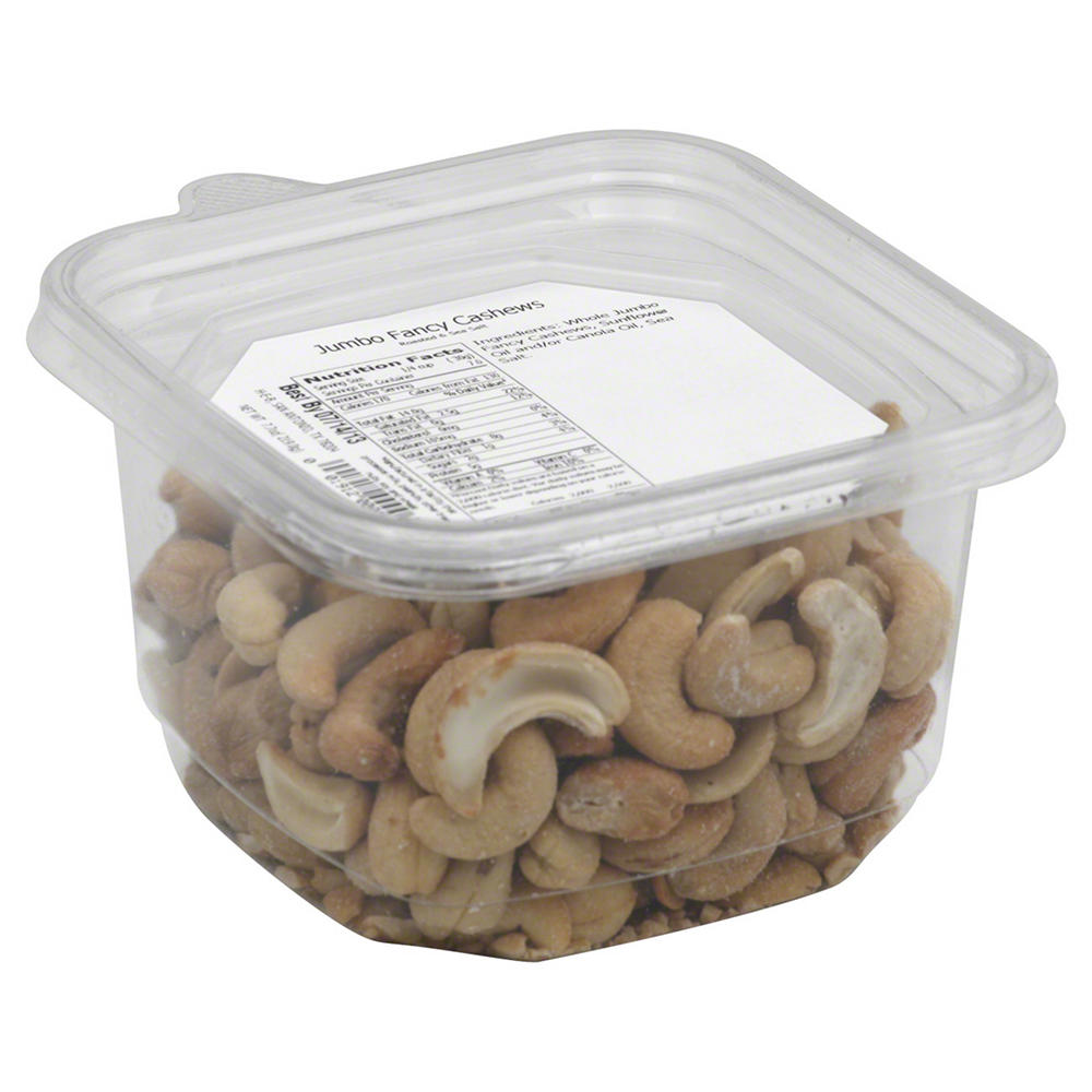 H-E-B Fancy Whole Jumbo Salted Roasted Cashews, 7.73 oz