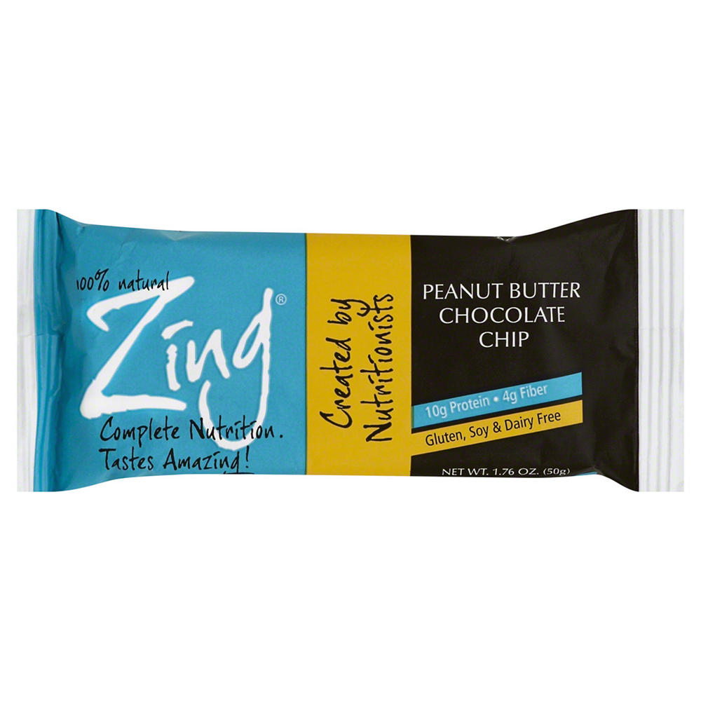 Zing Peanut Butter Chocolate Chip Nutrition Bar, 1.76 oz