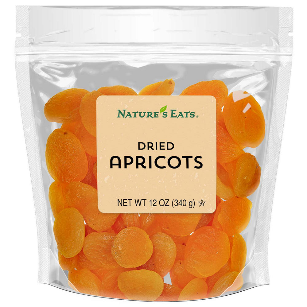 Nature's Eats Dried Apricots, 12 oz