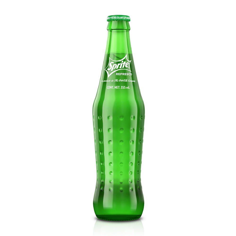 Sprite Lemon Lime Caffeine Free Soda Soft Drink Mexico Glass Bottle, 12 oz