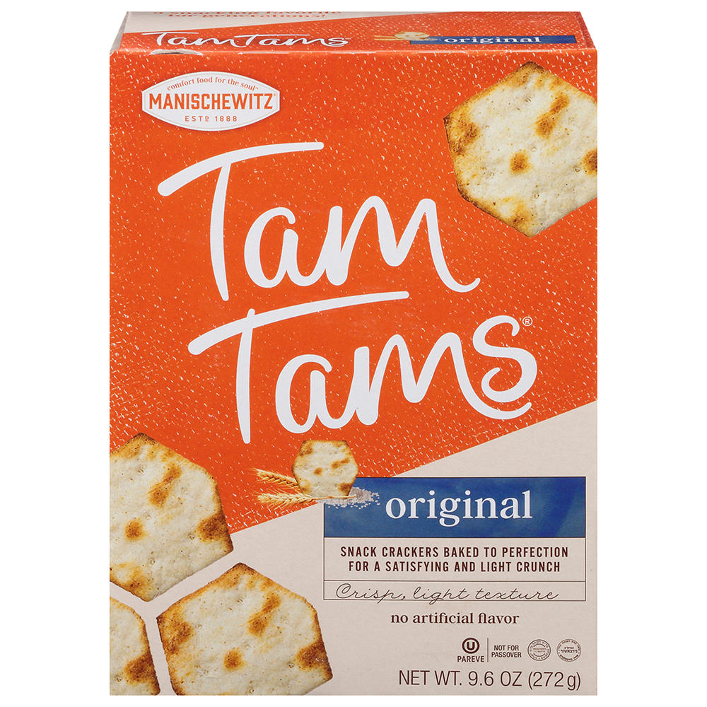 Tam Tams Kosher Original Snack Crackers, 9.6 oz