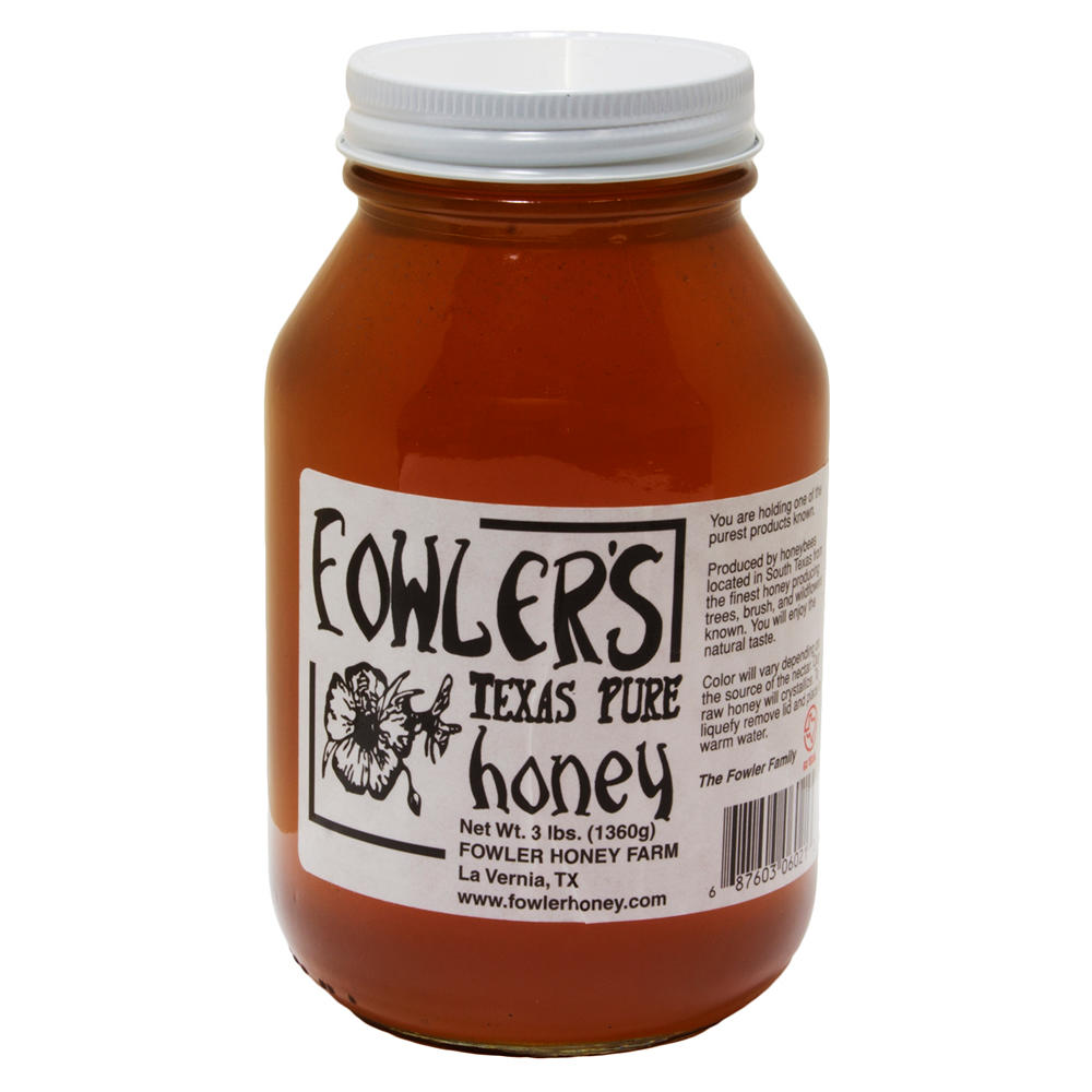 Fowler's Texas Pure Honey, 3 lb
