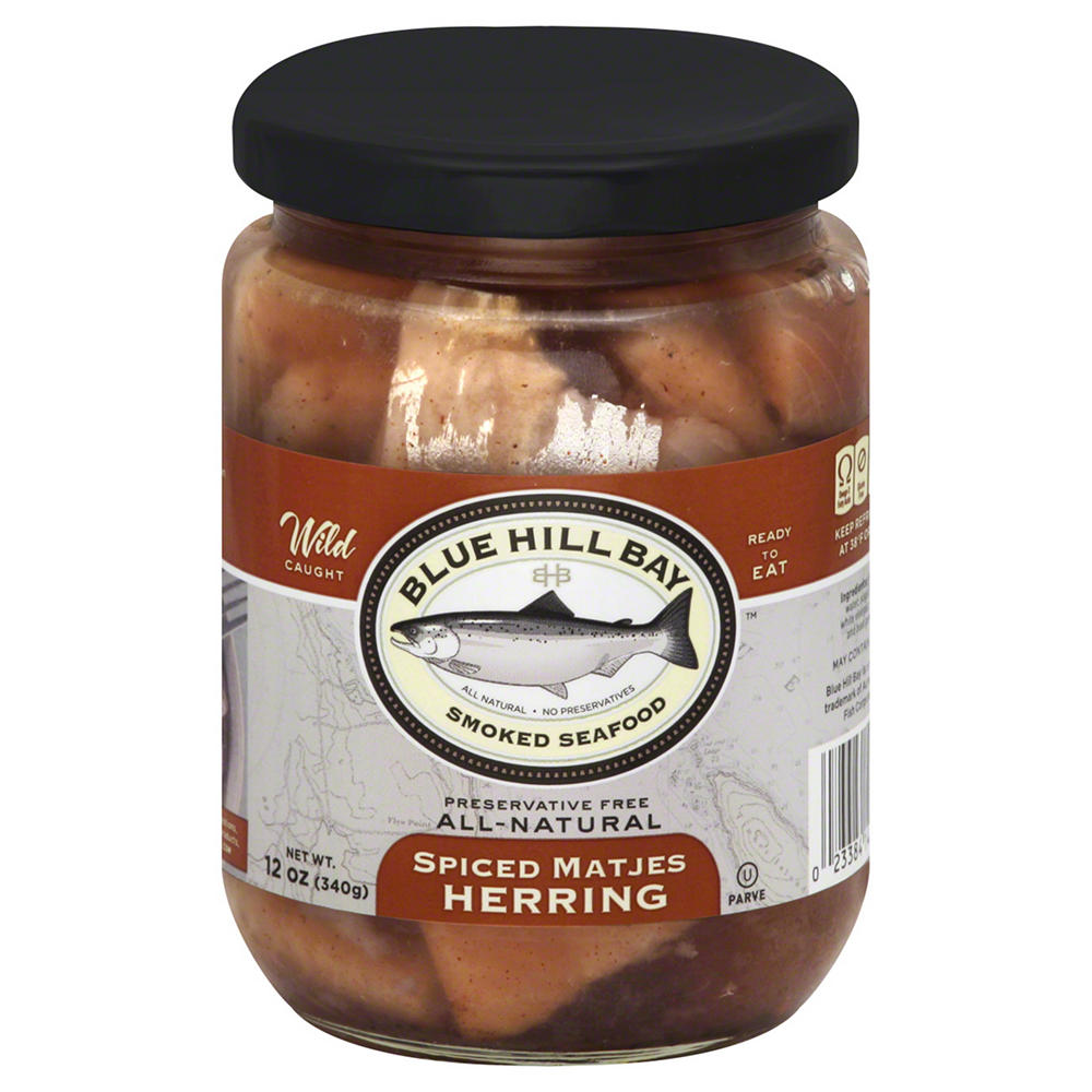 Blue Hill Bay Kosher Spiced Matjes Herring, 12 OZ