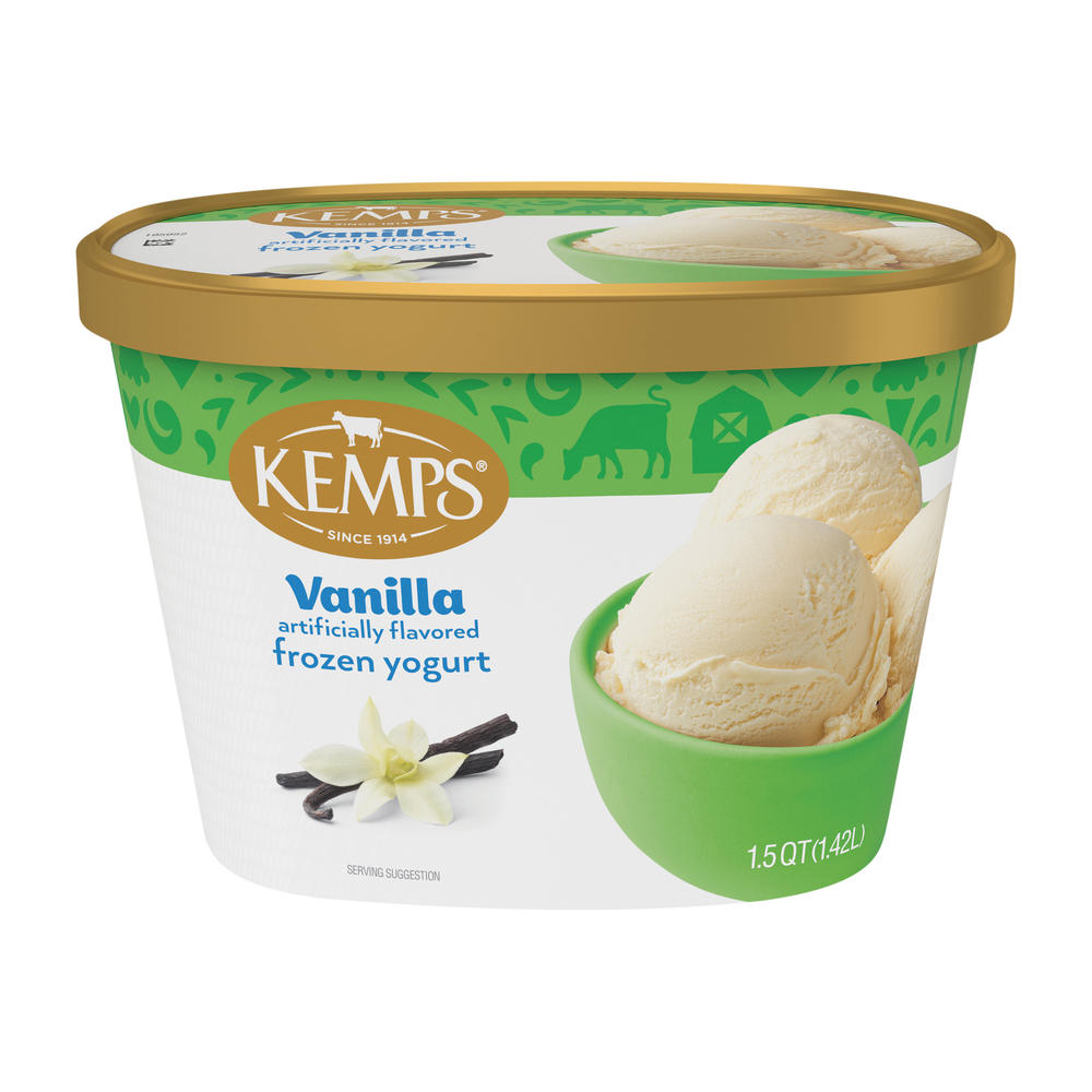 Kemps Vanilla Frozen Yogurt, 1.5 qt