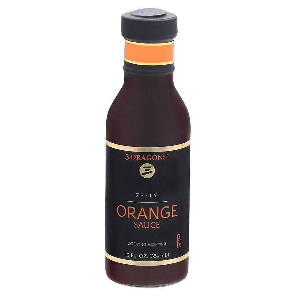 3 Dragons Zesty Orange Sauce, 12 oz