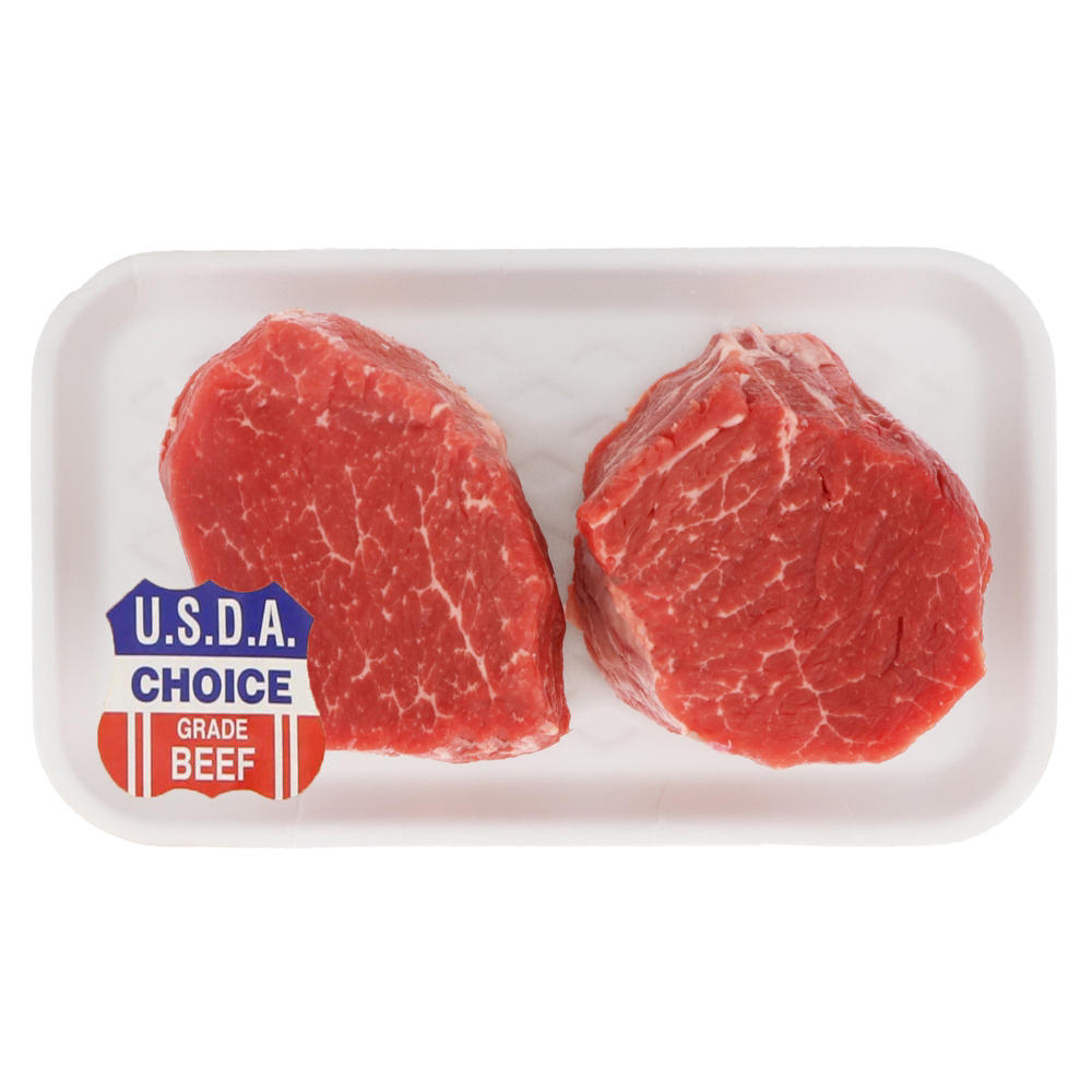 H-E-B Beef Tenderloin Steak Boneless, USDA Choice, Avg. 1.1 lbs