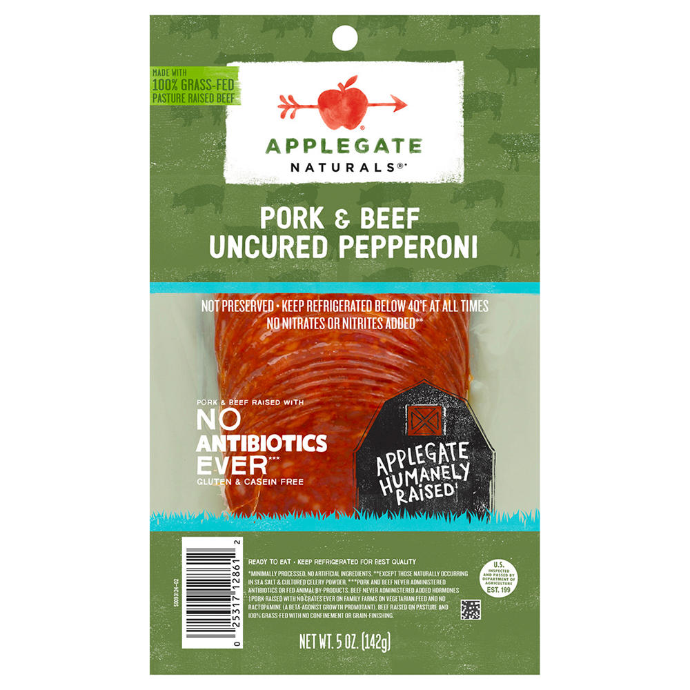 Applegate Naturals Pork & Uncured Beef Pepperoni, 5 oz