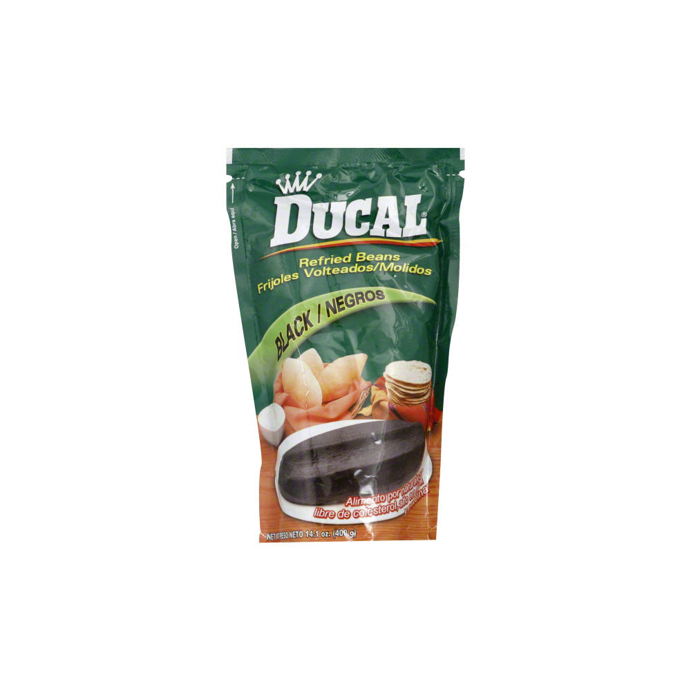 Ducal Black Refried Beans, 14.1 oz