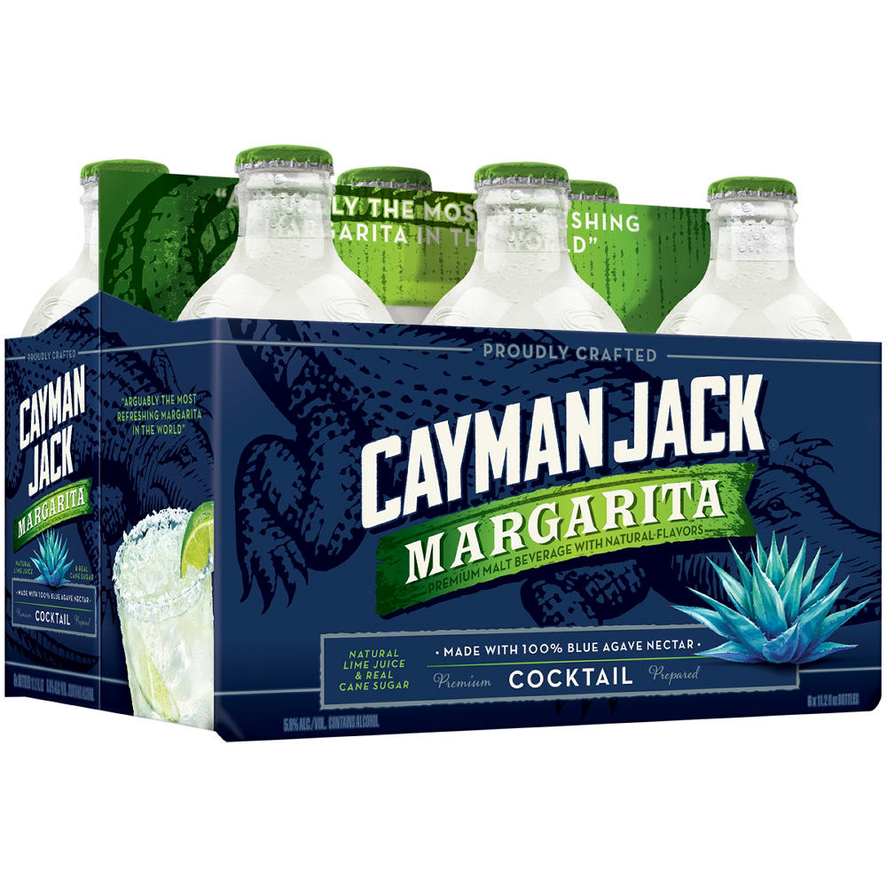 Cayman Jack Margarita Cocktail 6 pk Bottles, 11.2 oz