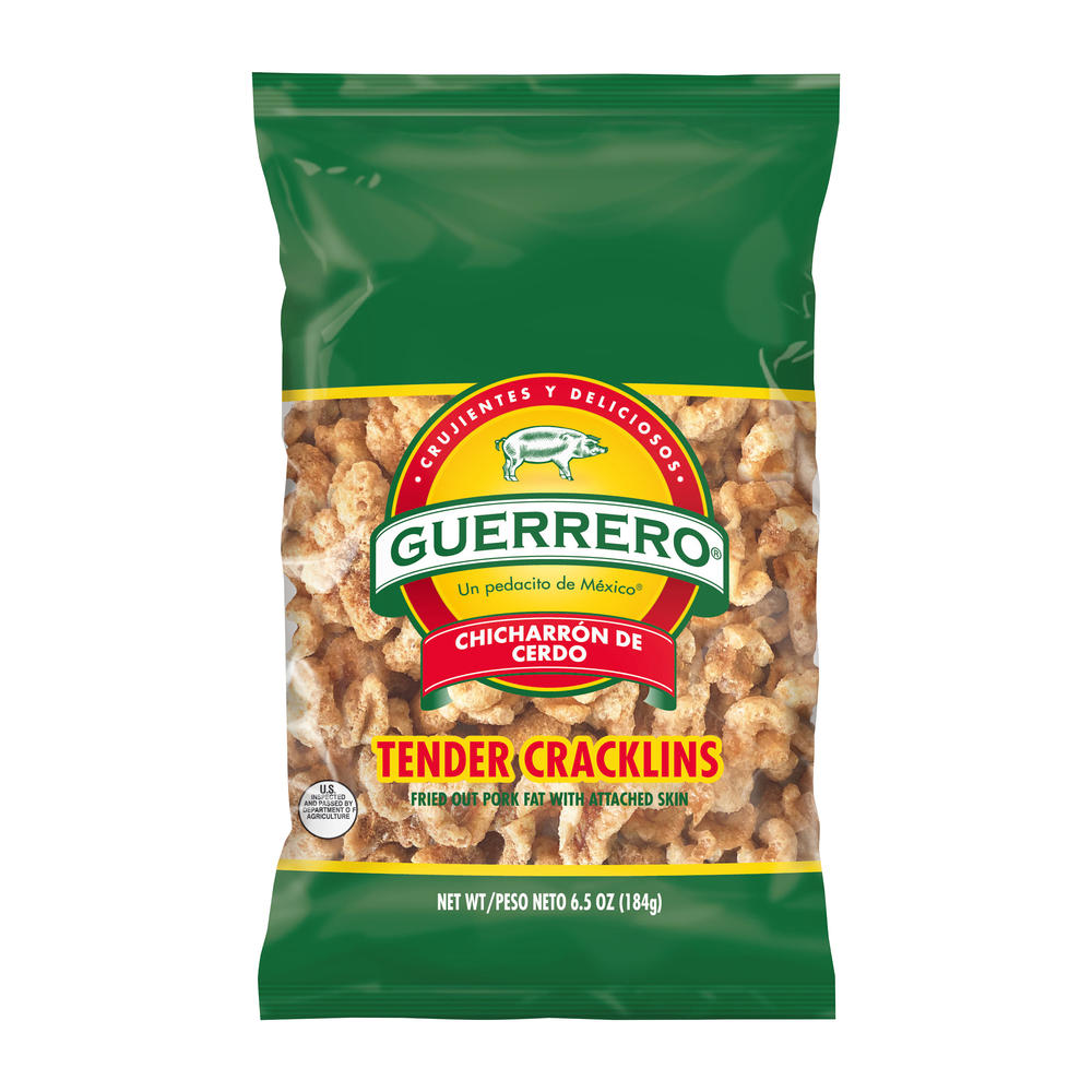 Guerrero Chicharrón de Cerdo Tender Cracklins, 6.5 oz