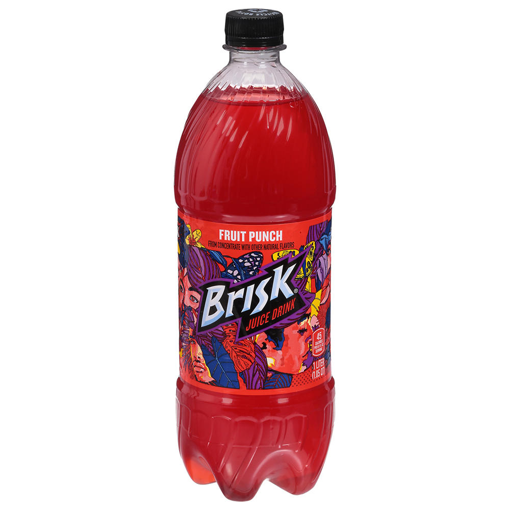 Brisk Fruit Punch Juice Drink, 1 L