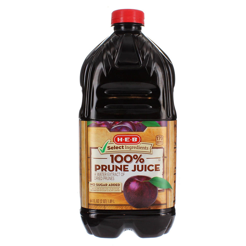 H-E-B 100% Prune Juice, 64 oz
