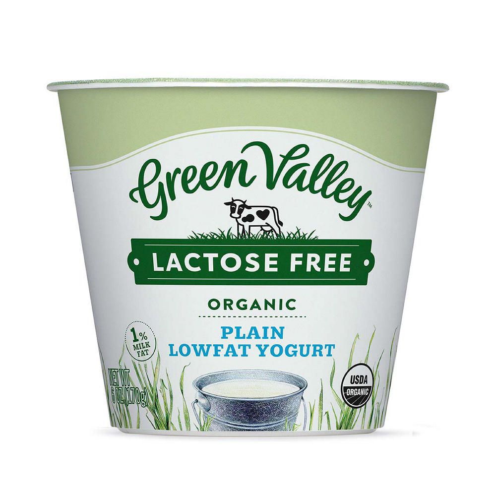 Green Valley Lactose Free Organic Plain Lowfat Yogurt, 6 oz