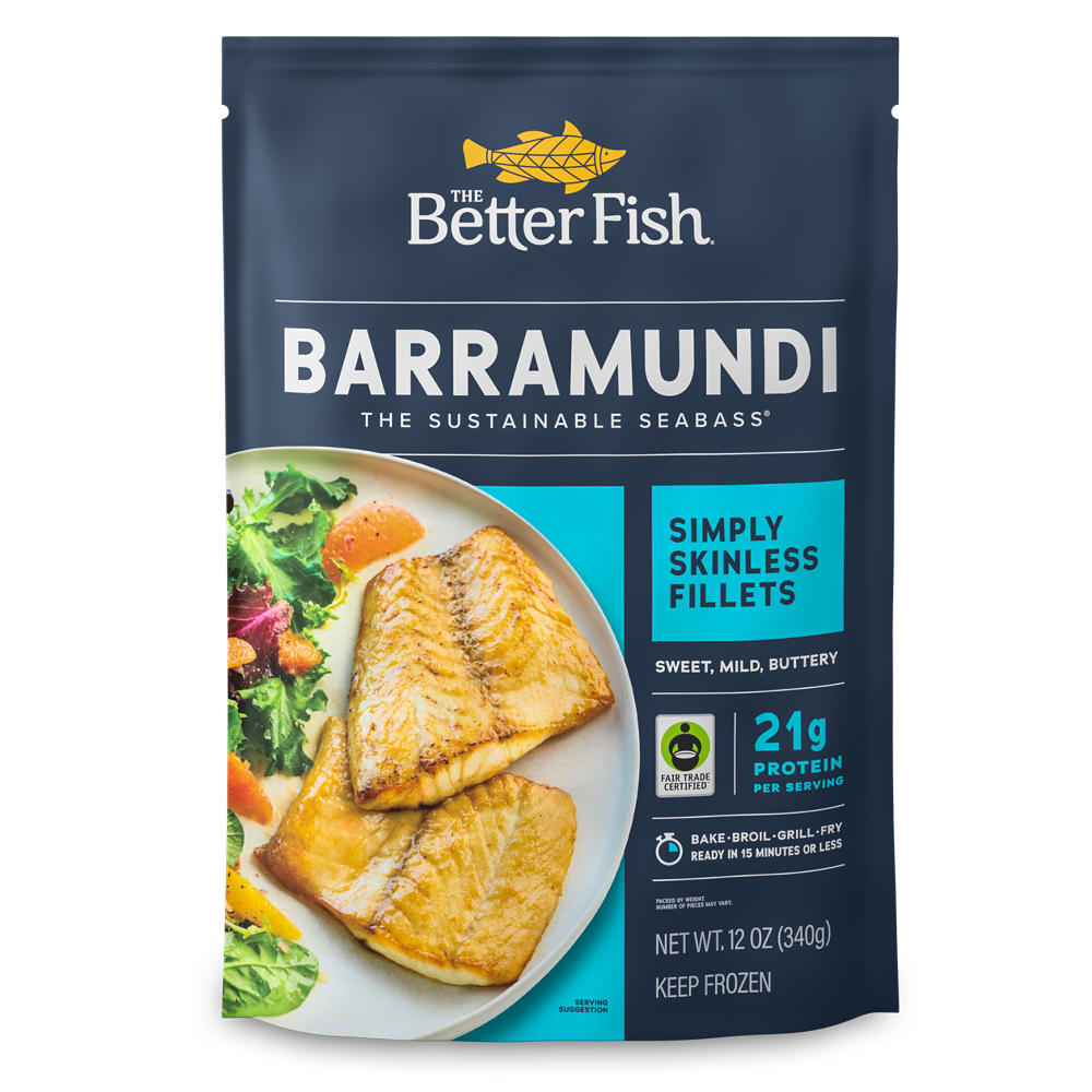 The Better Fish Frozen Barramundi Fish Fillets, 12 oz