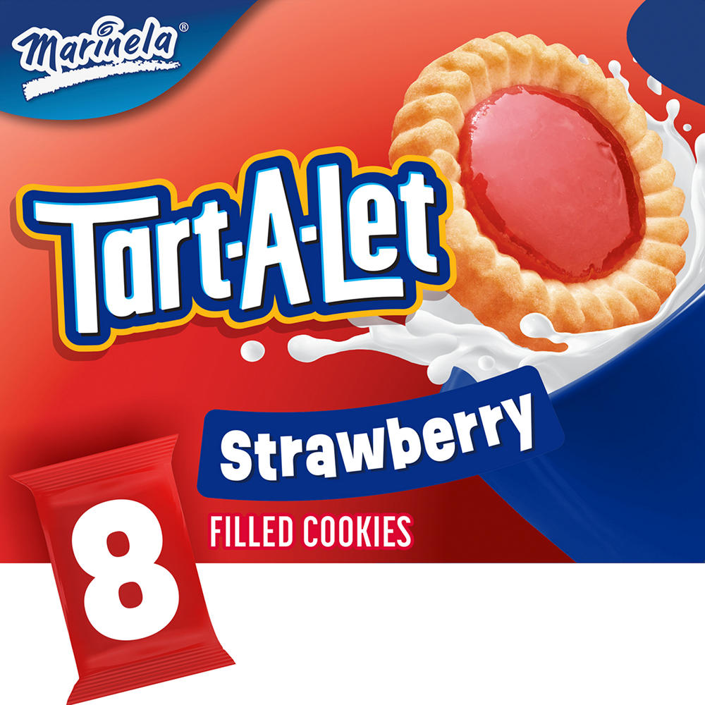 Marinela Tart-A-Let Strawberry-Filled Cookies Snack Packs, 8 ct