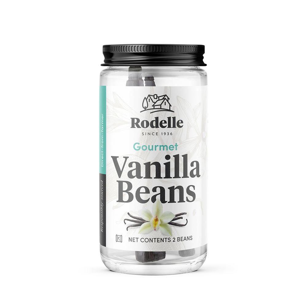 Rodelle Gourmet Vanilla Beans, 2 ct