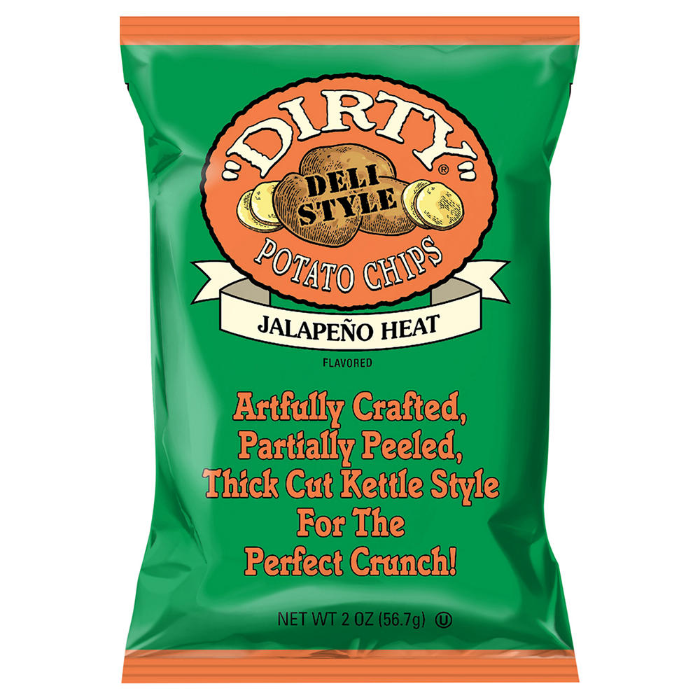 Dirty Original Recipe Jalapeno Heat Potato Chips, 2 oz